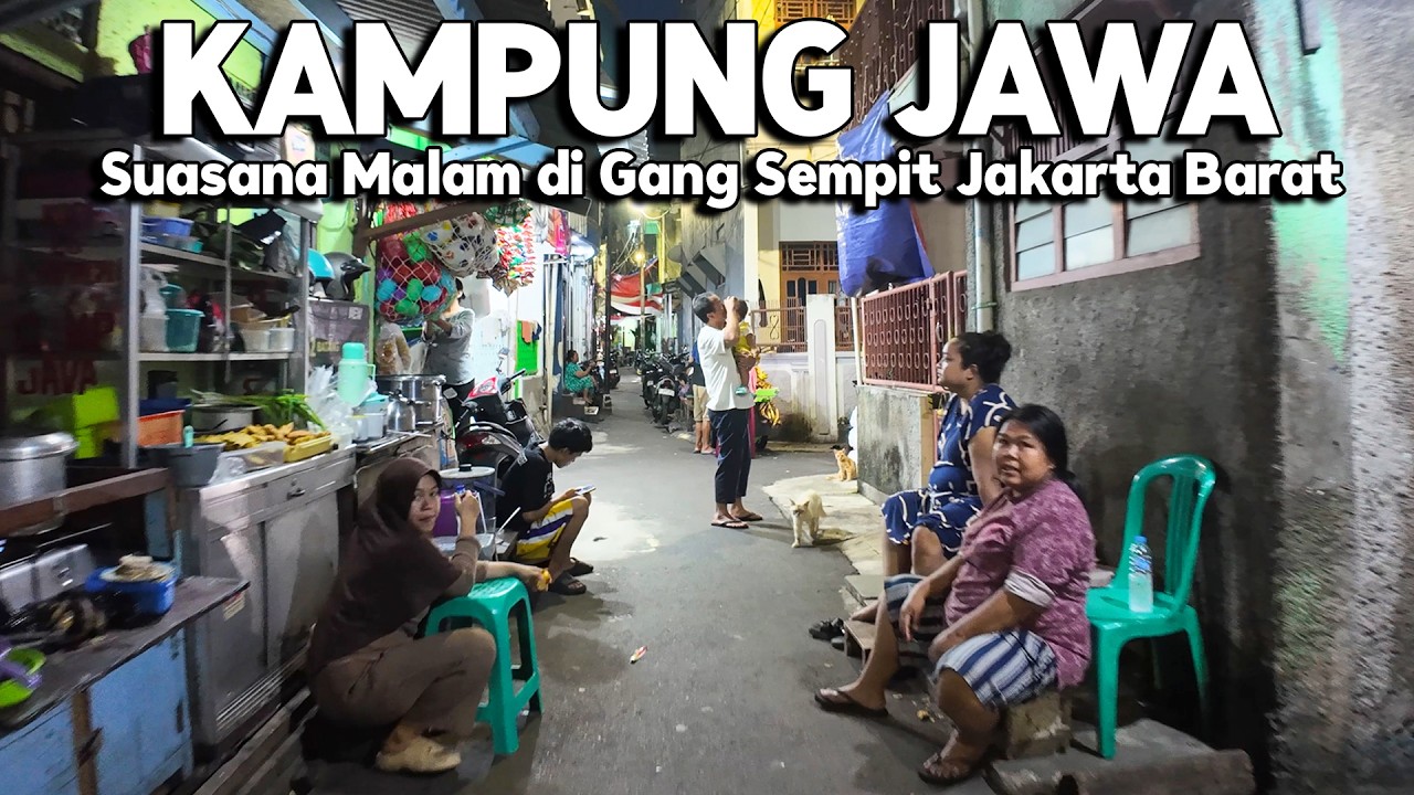 SUASANA MALAM DI GANG SEMPIT KAMPUNG JAWA JAKARTA BARAT  | Real Life in Jakarta Indonesia