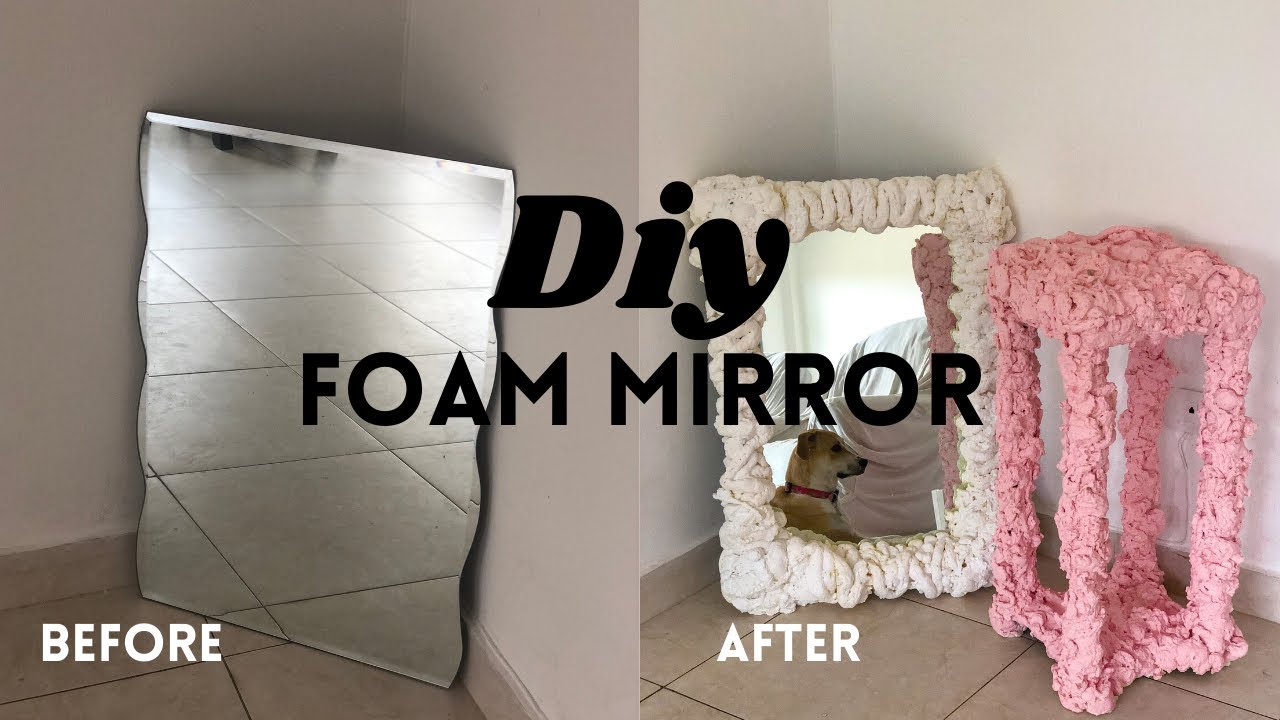 DIY FOAM CLOUD MIRROR (designer dupe) 🌥