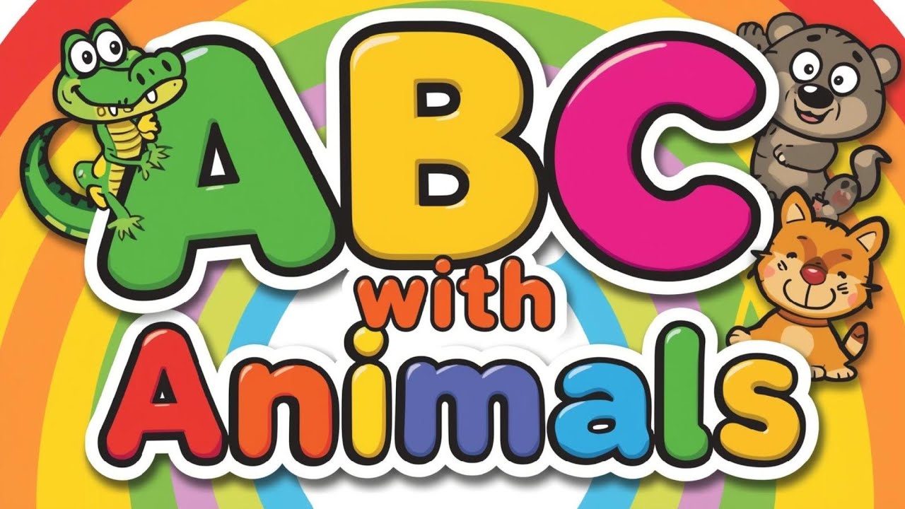 Learn ABC with Animals | Alphabet Flashcards for Kids | A to Z Animal Names with Animation