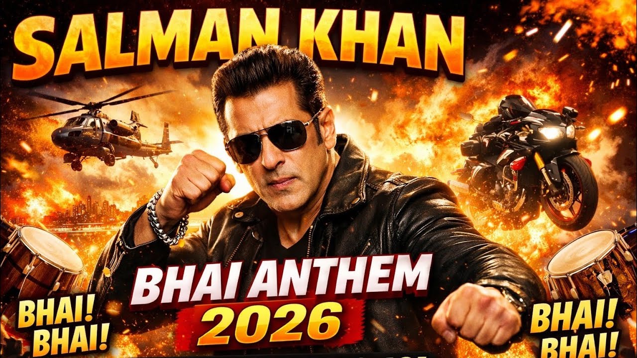 Salman Khan Bhai Anthem 2026 🔥 | Mass Entry Song | Bollywood Fan Tribute