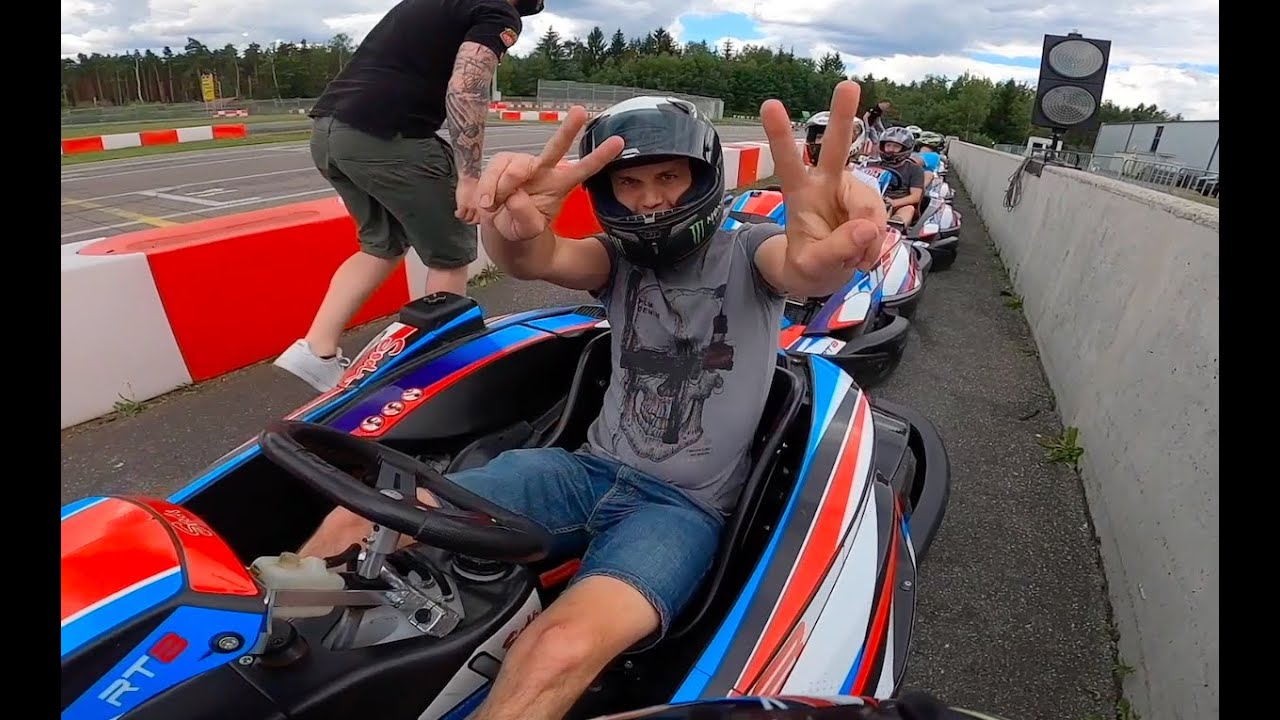 Go-kart qualification and race go karting Wackersdorf 2020 friendship fun cup no fear run V2516