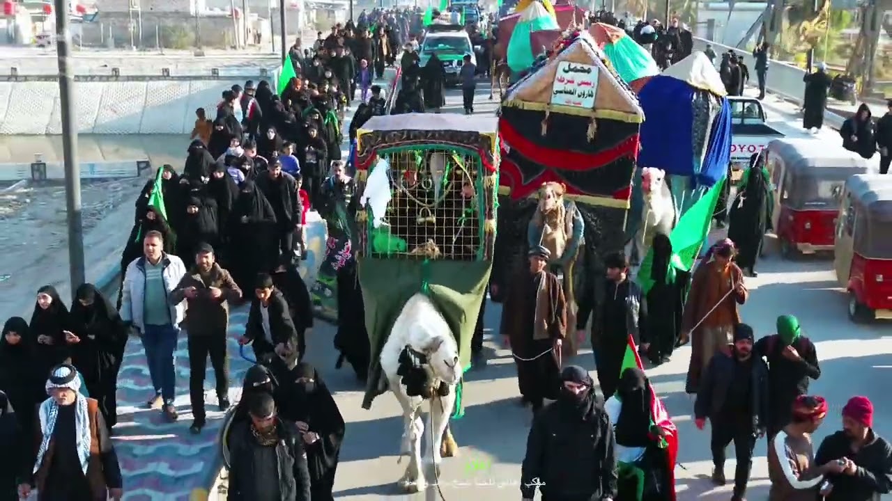 مدينة العمارة وبحضور مهيب تستقبل زوار الامام الكاظم ع موكب ناحية شيخ سعد