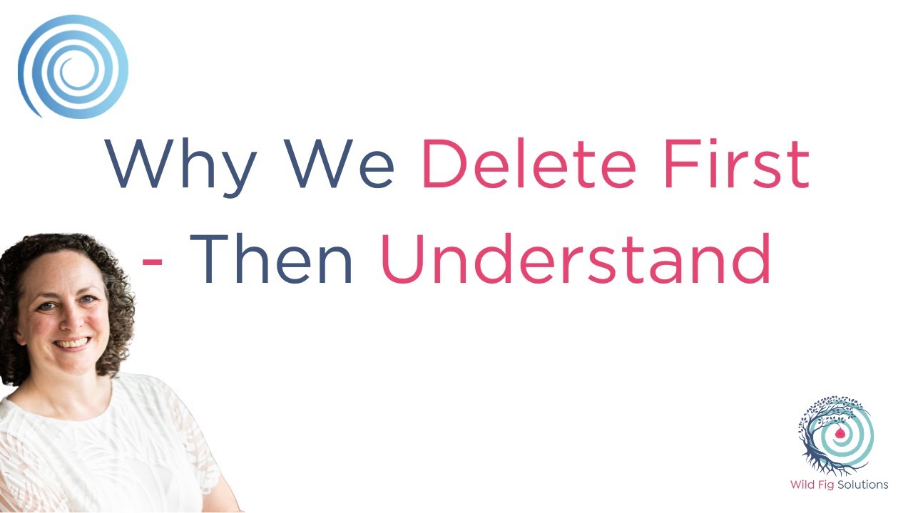 Raising Your Level of Consciousness - Why We Delete First - Then Understand