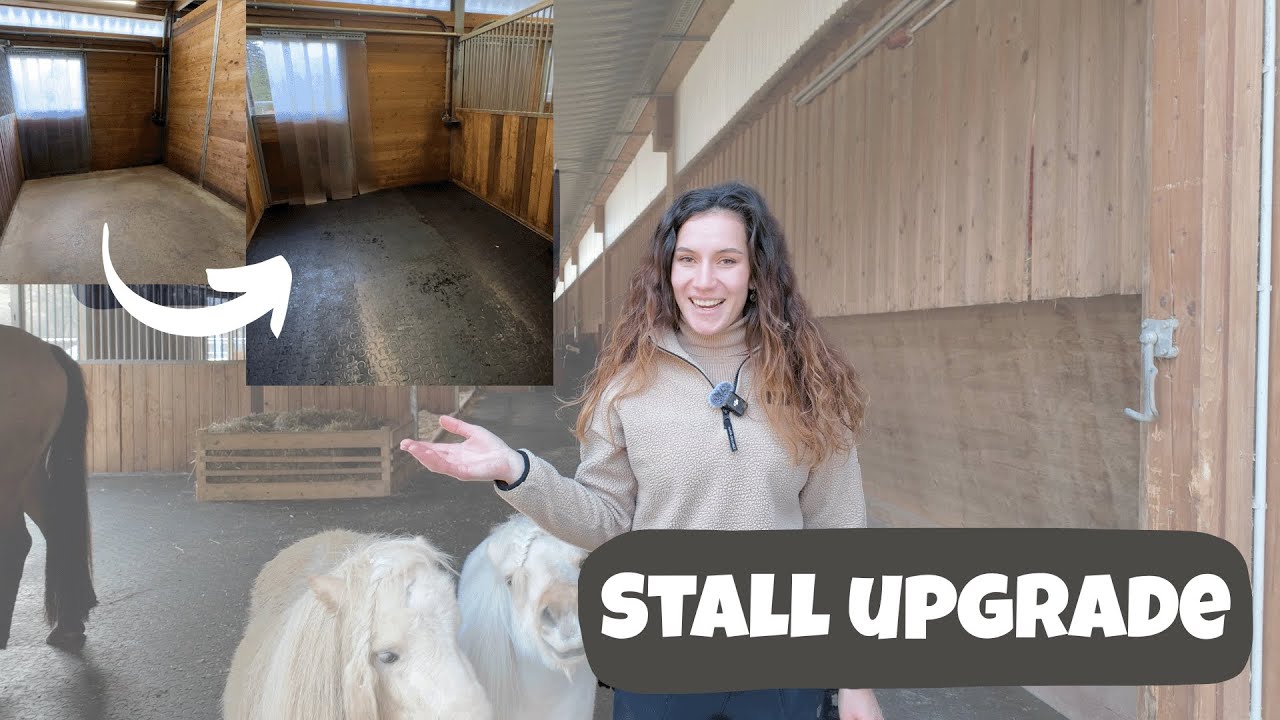 Stable Upgrade // We install rubber mats