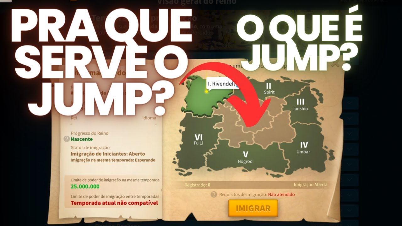 O QUE É JUMP? | COMO FAZER? | PORQUE FAZER? | INICIANTES | RISE OF KINGDOMS