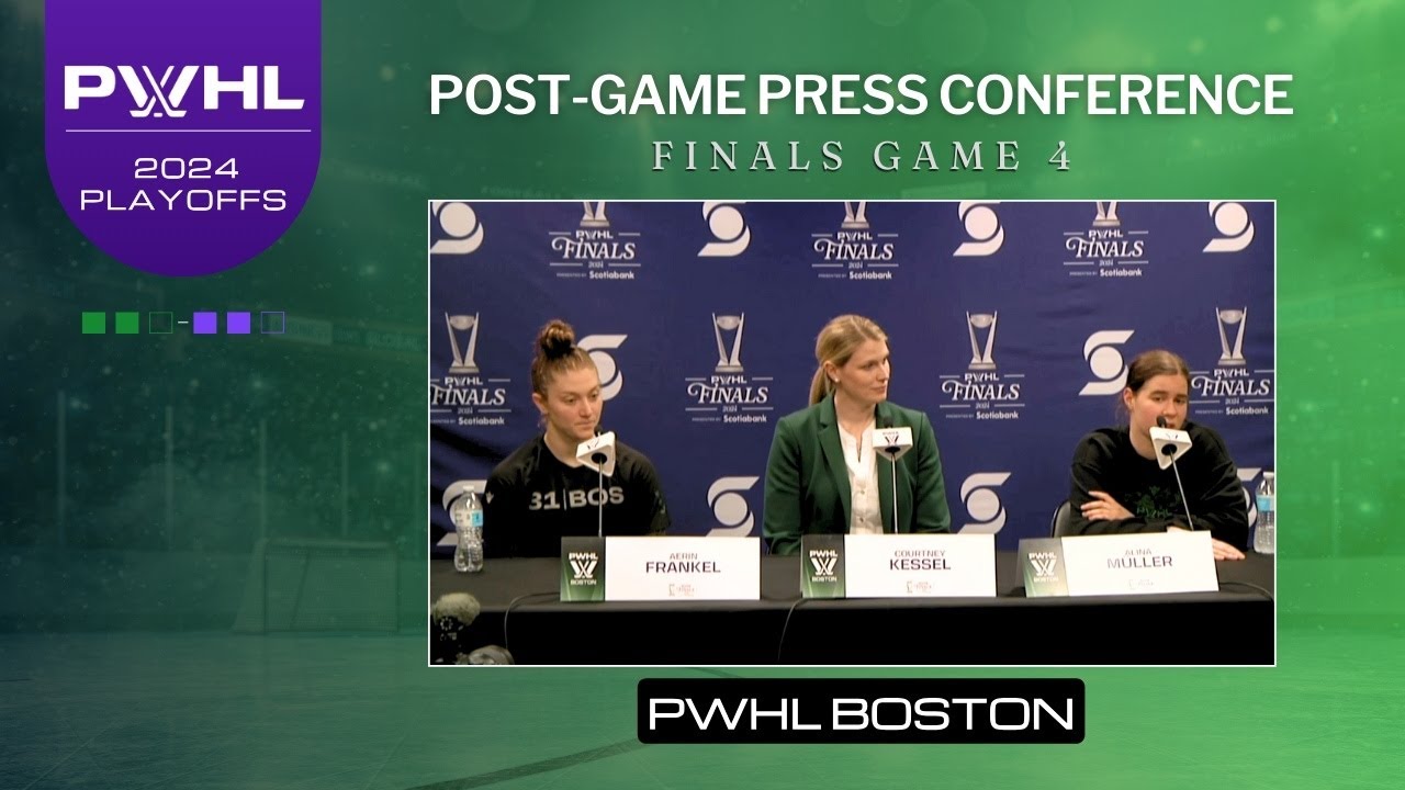 Post-Game Press | PWHL Finals Game 4 | BOS MIN |  Courtney Kessel Aerin Frankel Alina Müller