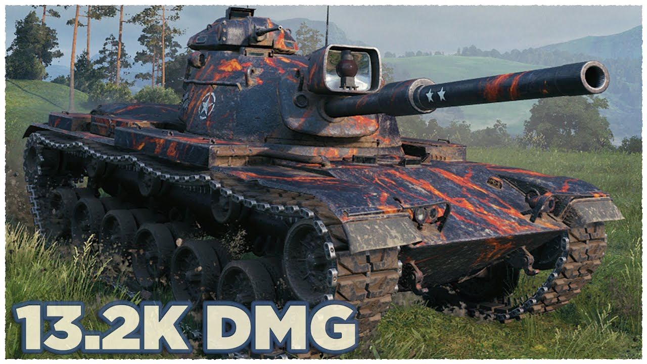 M60 • 13.2К УРОНА, ТРЕТЬЯ ОТМЕТКА, ПУЛ, ФАДИН • WoT Gameplay