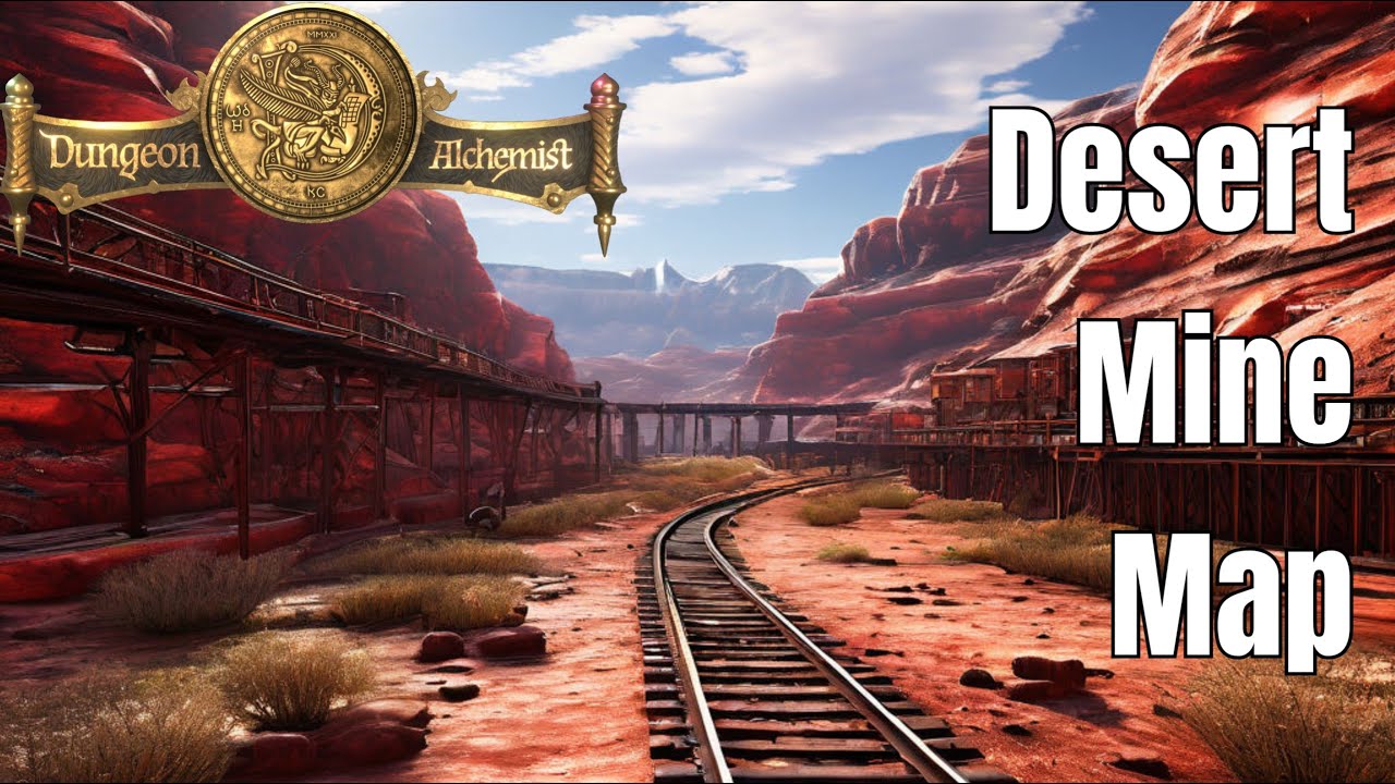 Dungeon Alchemist - Desert Mine - TTRPG Battle Map | CMDR_Aconite