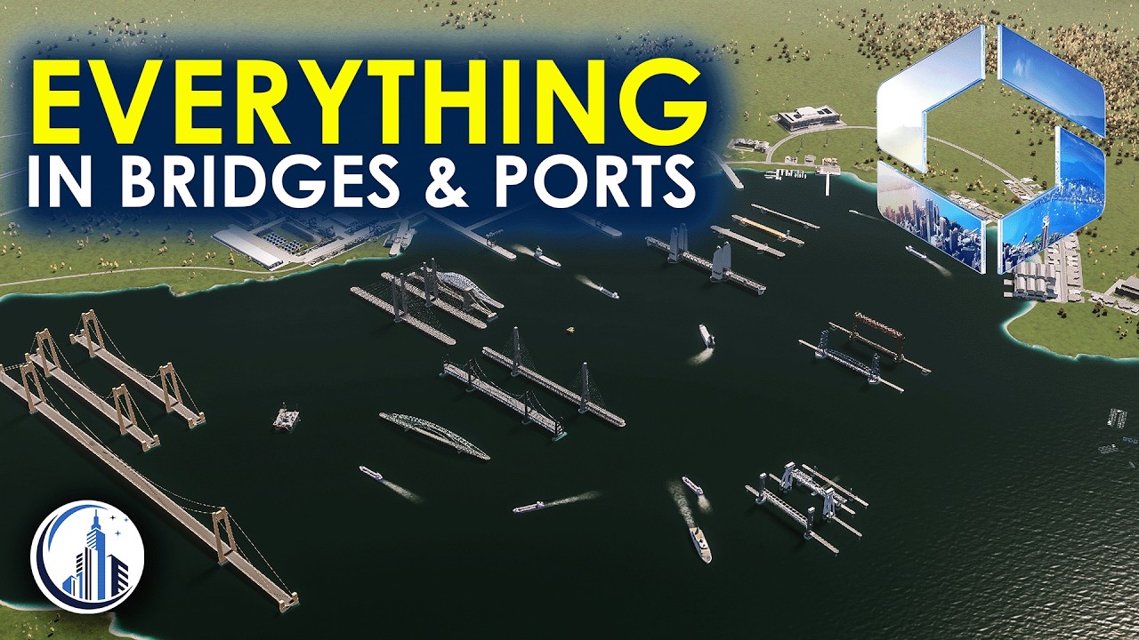 ВСЕ в дополнении Cities Skylines 2 Bridges and Ports