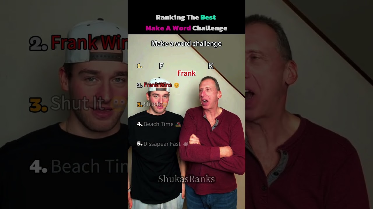 Ranking Funniest Make A Word Challenge Moments 😂 #shorts #usa