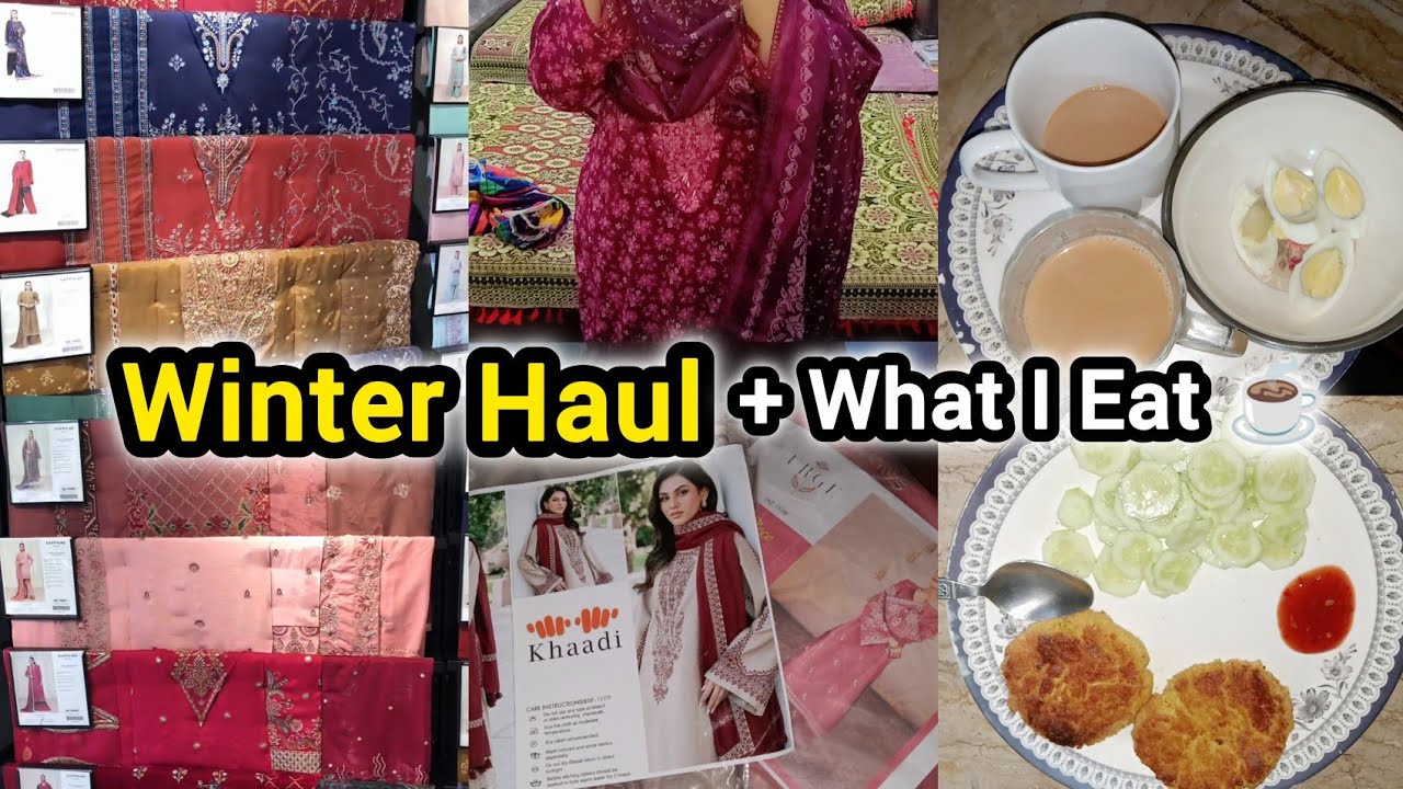 Winter What I Eat in a Day ❄️☕ + Shopping Haul 2025 🛍️ | Realistic Vlog