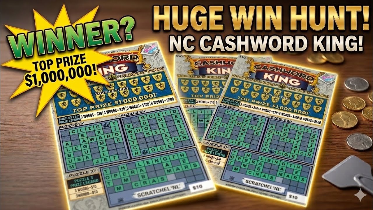 NC CASHWORD KING chasing that top prize 🤑🤑🤑