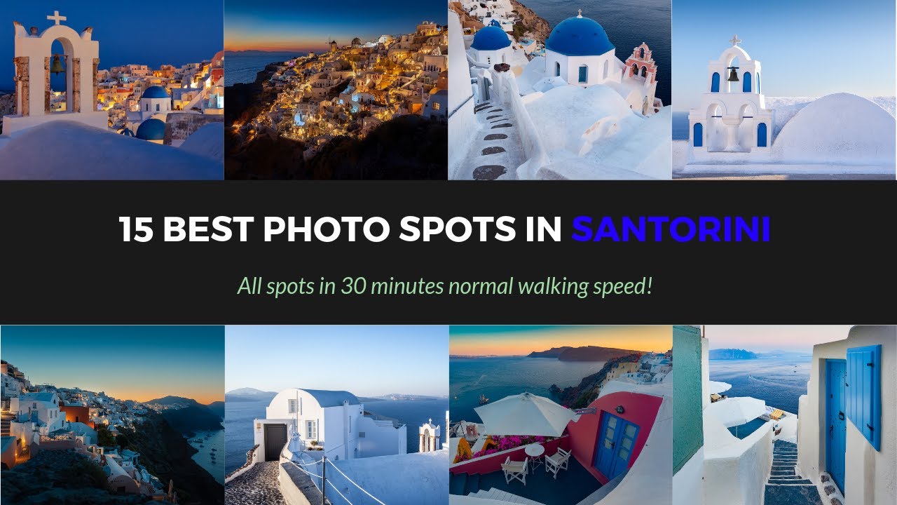 15 best Instagram / photography spots for 1 DAY in SANTORINI in just 30 minutes normal walking speed