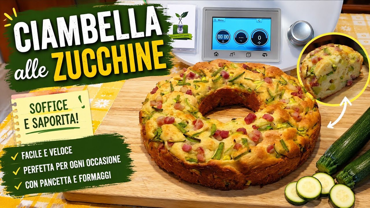 Ciambella alle zucchine per bimby TM7 TM6 TM5 TM31