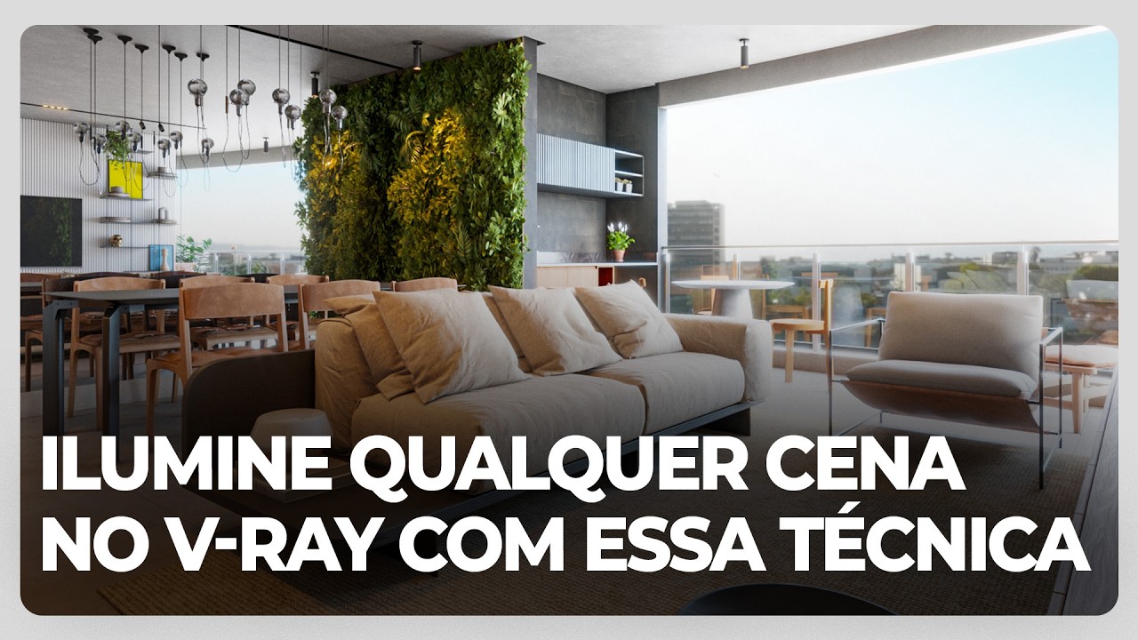 Ilumine qualquer cena no V-Ray com essa técnica simples e realista