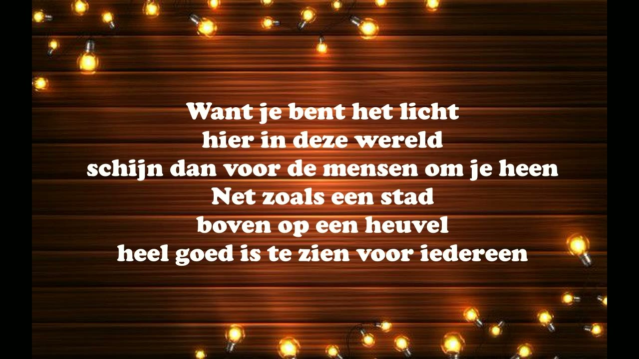 Laat je licht maar schijnen