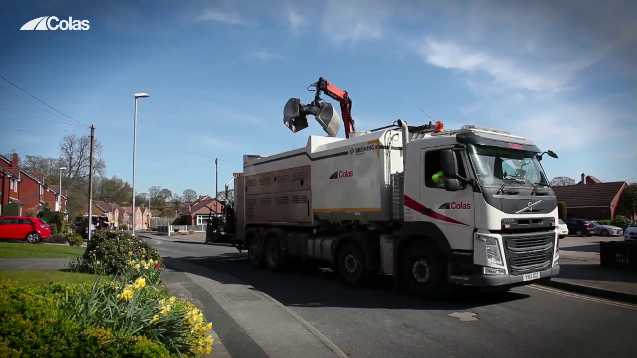 Micro surfacing Carriageway process Video HD by Colas Ltd