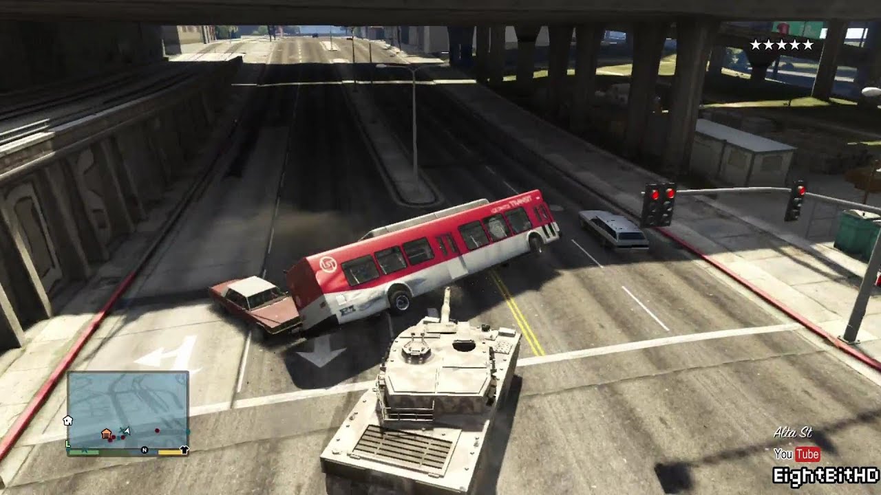 GTA 5 100 TonsTank Rampage #7 HD Grand Theft Auto 5