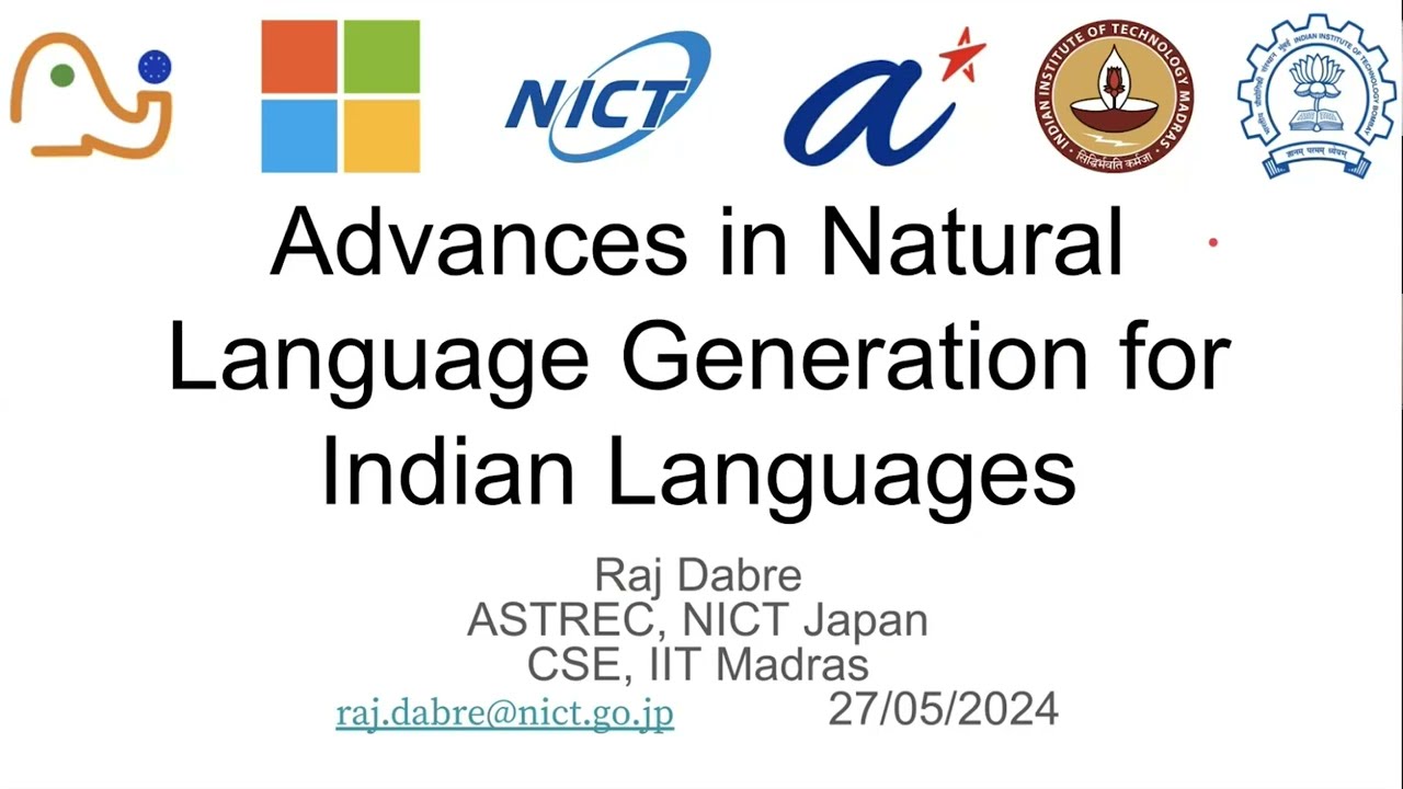 Advances in Natural Language Generation for Indian Languages