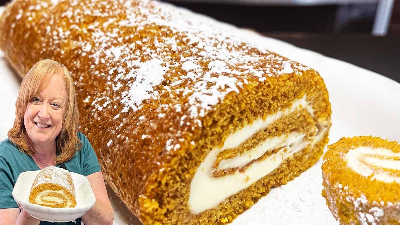 Классический тыквенный рулет с начинкой из сливочного сыра