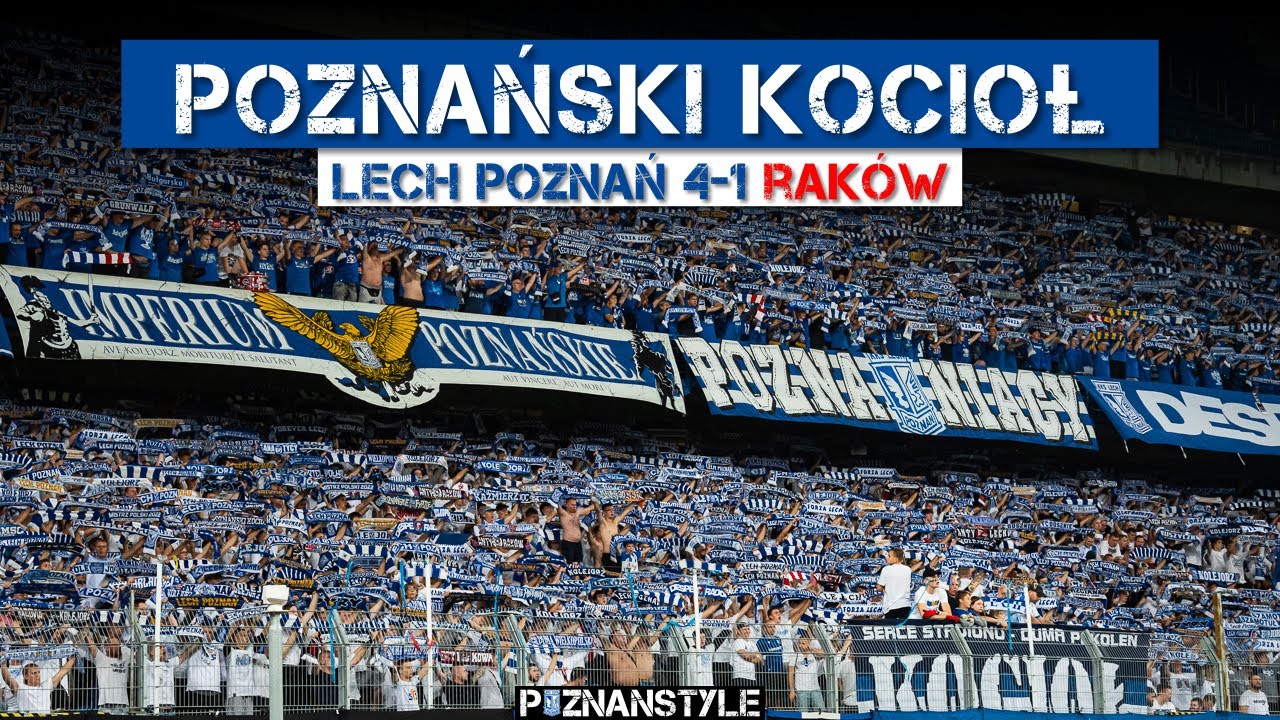 POZNAŃSKI KOCIOŁ: LECH - Raków: fanatyczny doping Kibiców Kolejorza (28.09.2023)