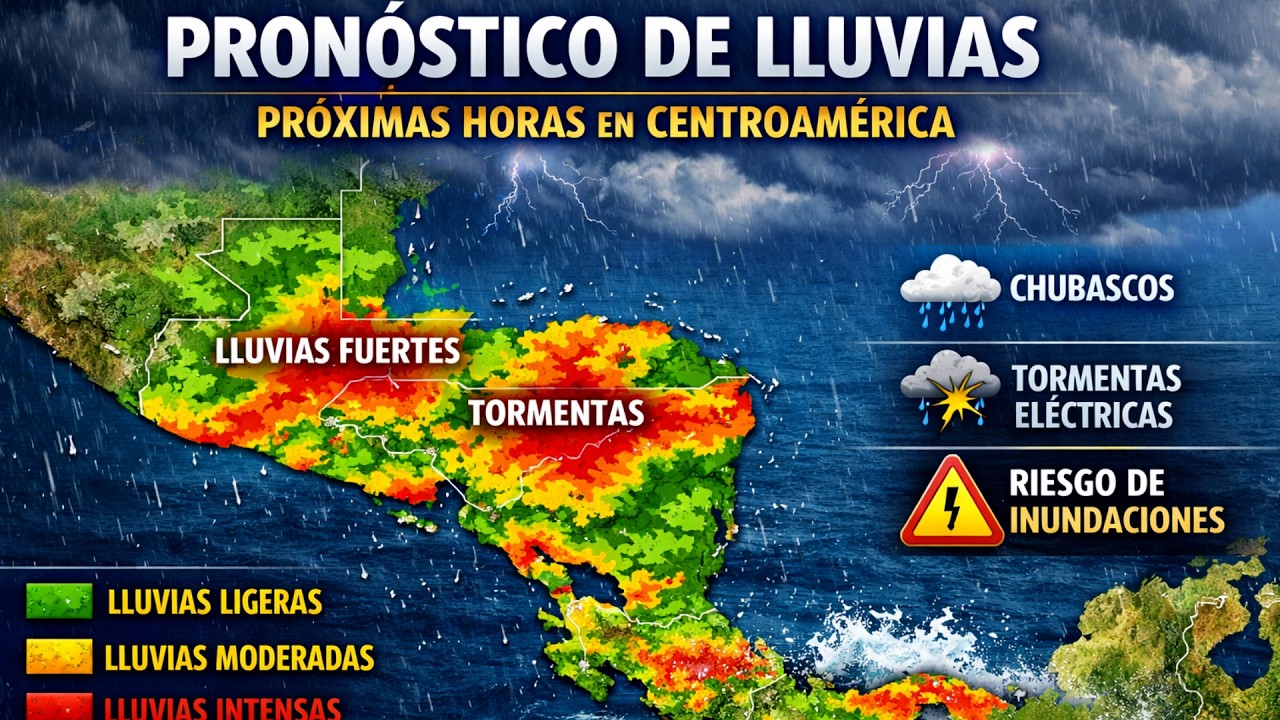 🚨 ALERTA🚨PROBABLES LLUVIAS EN CENTROAMÉRICA  🌎🌦️  #pronosticodeltiempo  #temperaturas