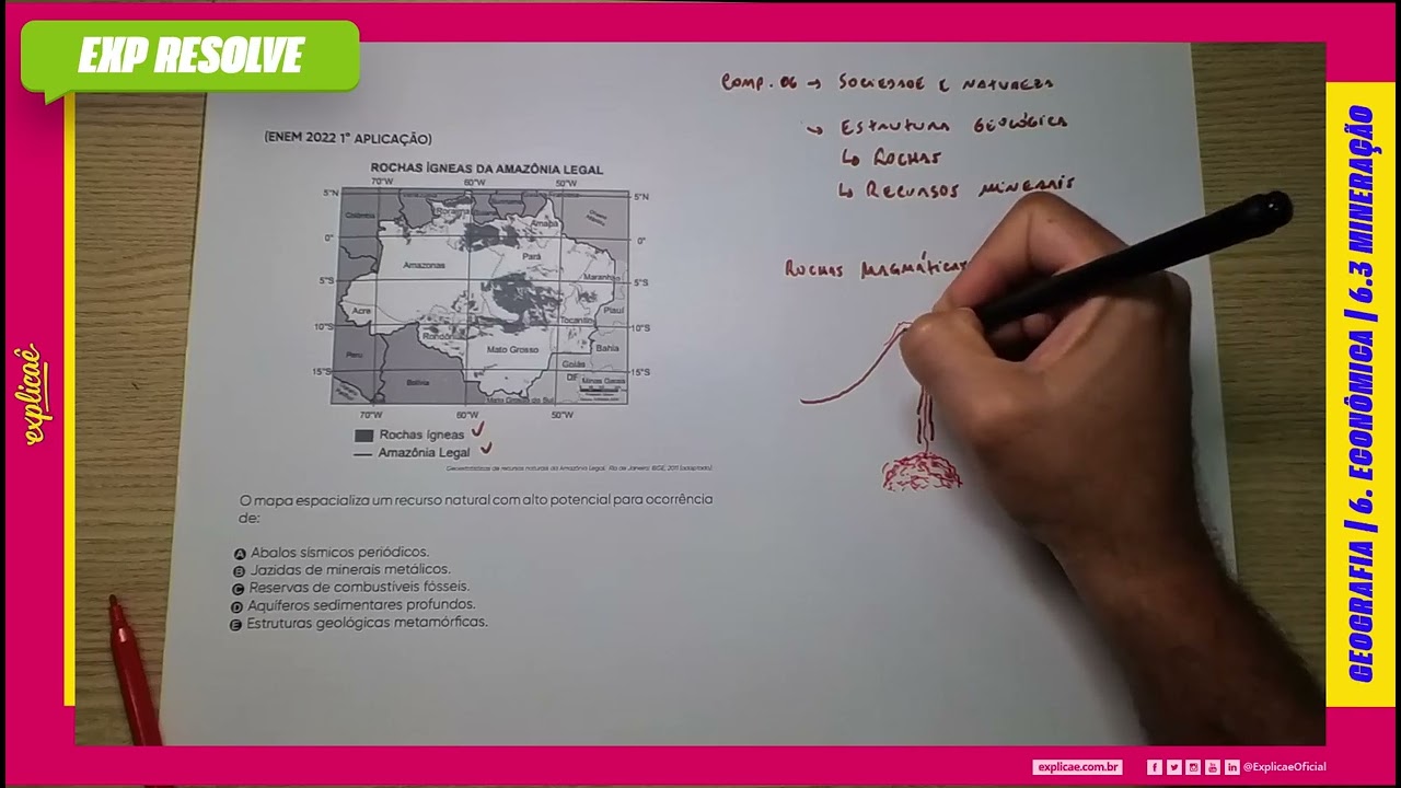 O MAPA ESPECIALIZA UM RECURSO NATURAL COM ALTO POTENCIAL PARA OCORRÊNCIA: | MINERAÇÃO