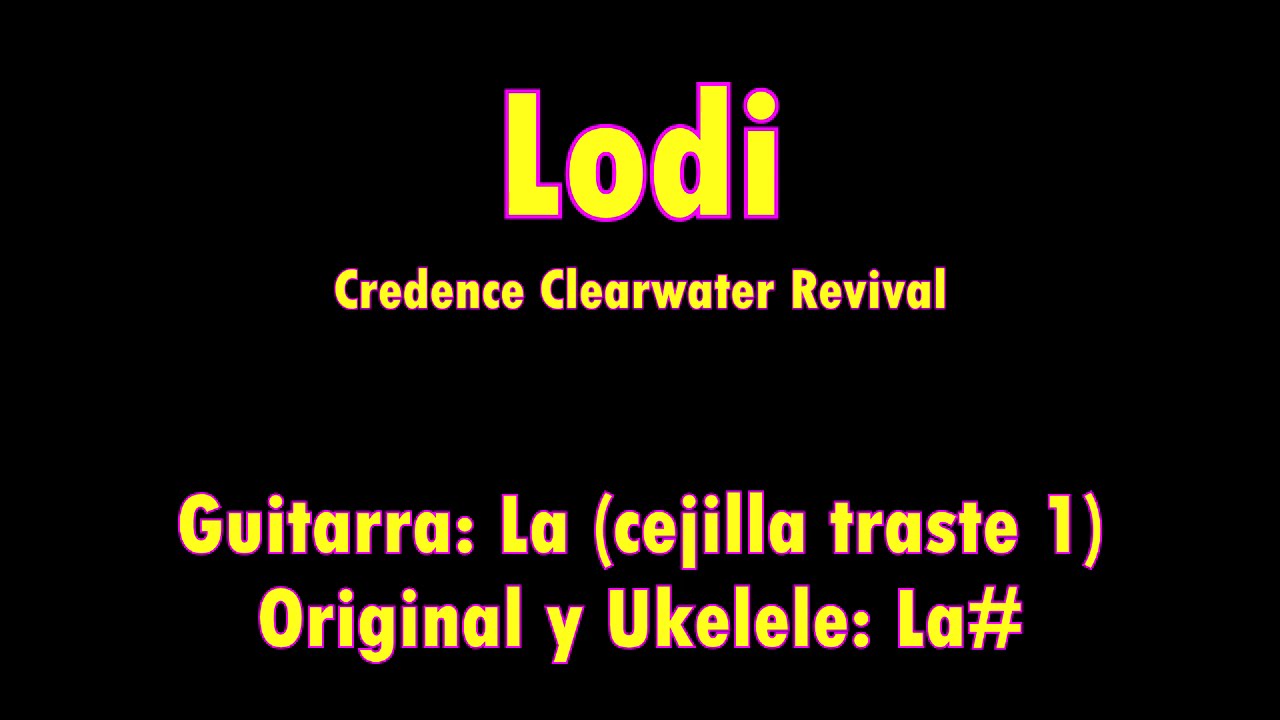 Lodi (Credence Clearwater Revival) Tutorial Guitarra/Ukelele