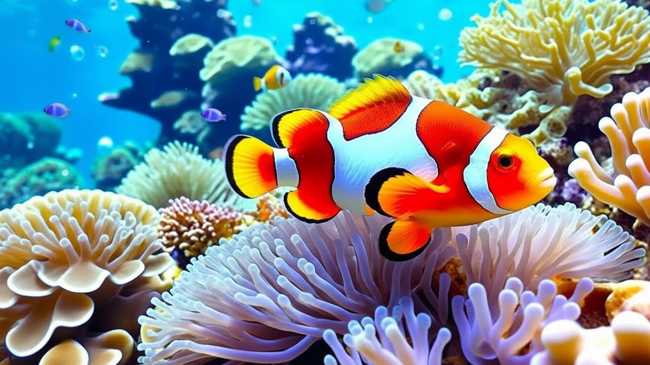 Stunning 4K Aquarium Video | Tropical Fish Tank, Coral Reef Colors & Relaxing Sleep Sounds