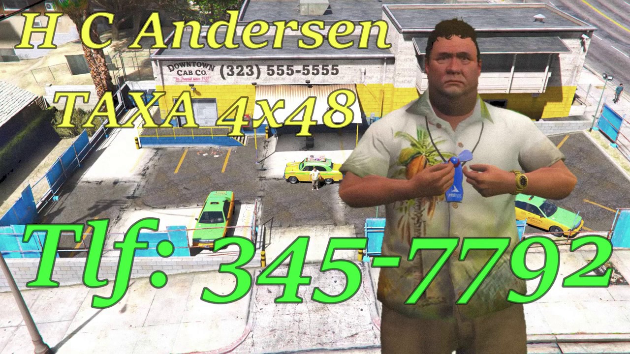 H. C. Andersen TAXA 4x48 reklame