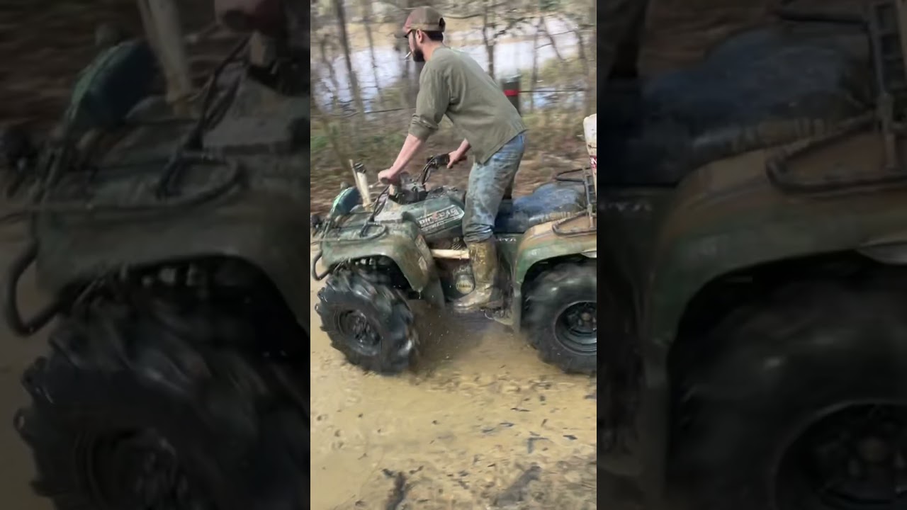 Yamaha big bear 400 mud riding