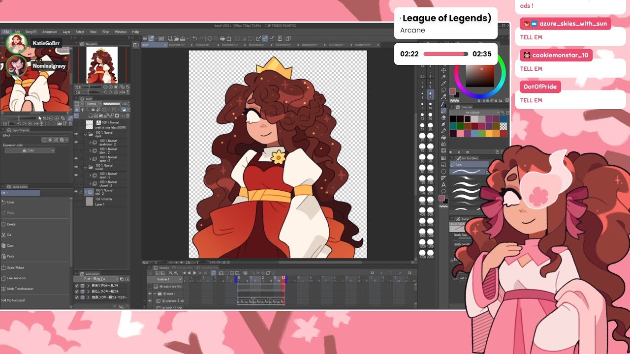 Making a GIFtuber for Bannerfall 🏰 👑 || Cherrifire VODs
