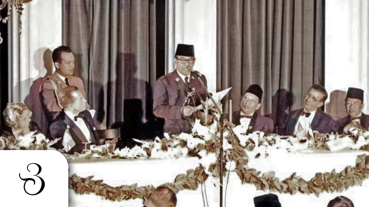 Presiden Soekarno di AS tahun 1956 - Pidato di hadapan Artis & Produser Hollywood [ID SUB]