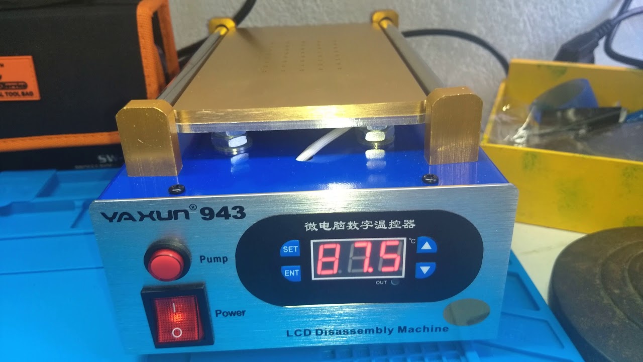 Como configurar a máquina de troca de LCD da yaxun 943