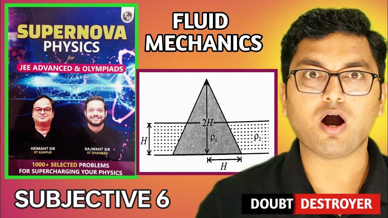 Subjective problem 6 fluid mechanics supernova physics solutions #jeeadvanced