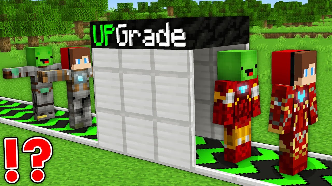JJ and Mikey POOR to RICH Iron Man Suit Upgrade Challenge in Minecraft - Maizen