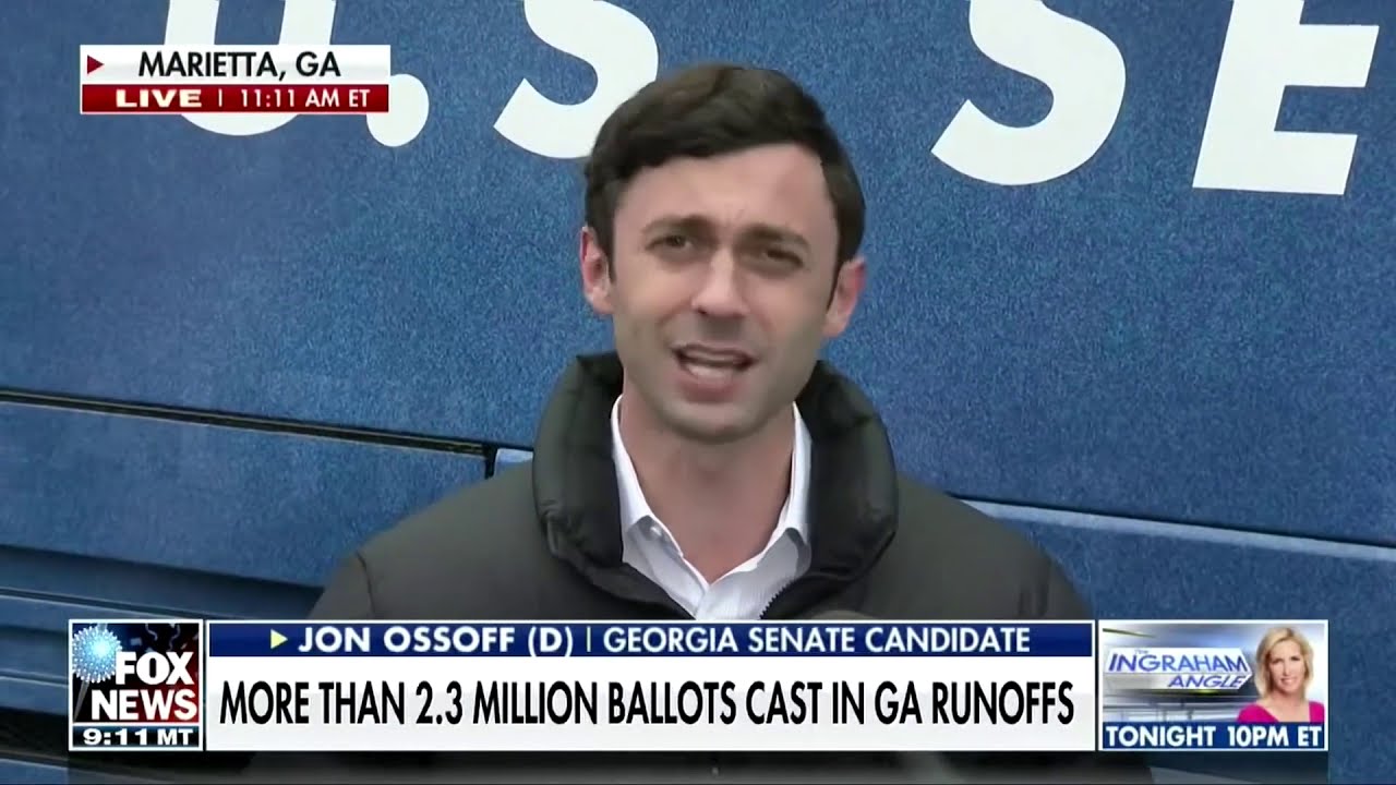 Jon Ossoff goes OFF on FOX NEWS Live and calls out Kelly Loeffler for campaigning with a KKK Member