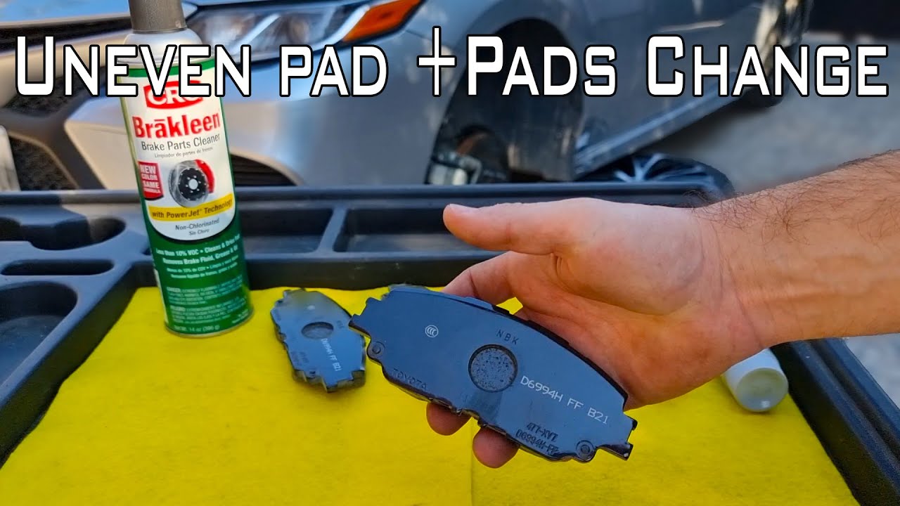 How to Replace Toyota Camry 2019 Front Brake pads/How to fix uneven brake pad wear for better brake