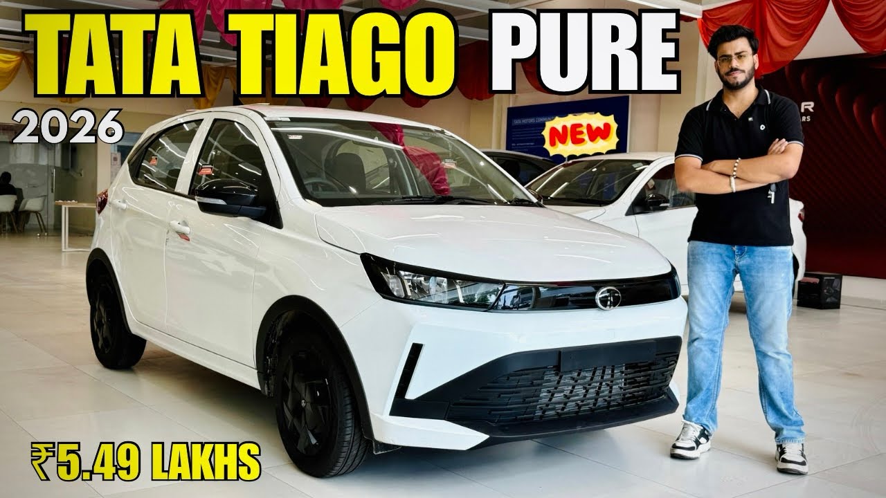Tata Tiago Pure Variant 2026 Detailed Review ✅ Tiago Pure Model New On Road Price & Features 🔥