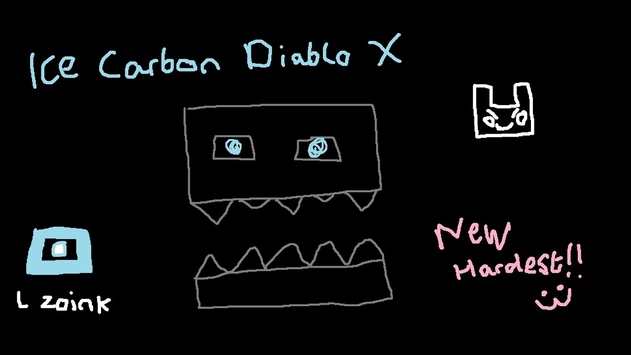 Geometry Dash - Ice Carbon Diablo X - Insane Demon (2.208)