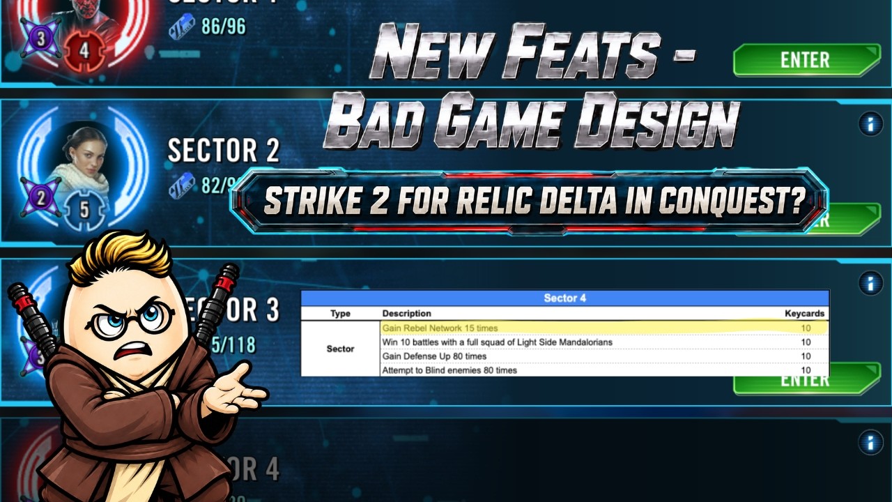 New Conquest Feats Expose a Huge SWGOH Design Problem