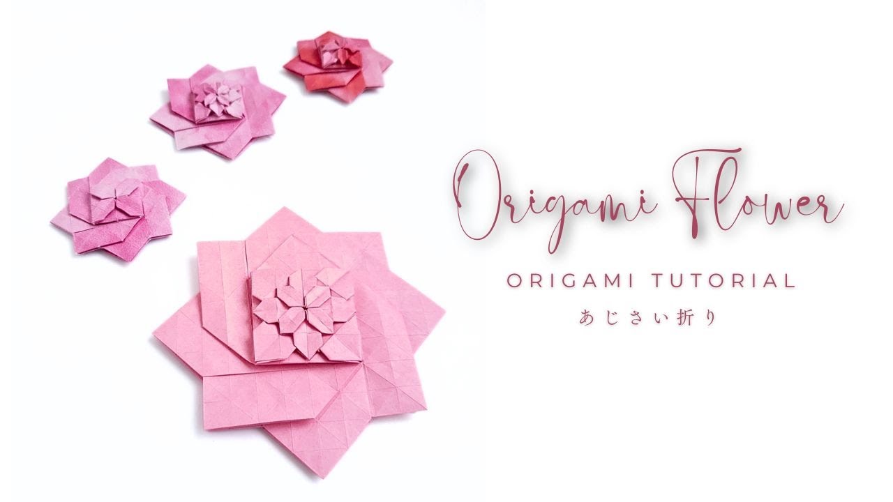 Origami Flower(Shuzo fujimoto)あじさい折り