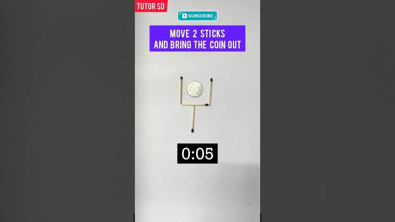 Can you solve this match stick puzzle? #shorts #puzzles #matchstickpuzzle