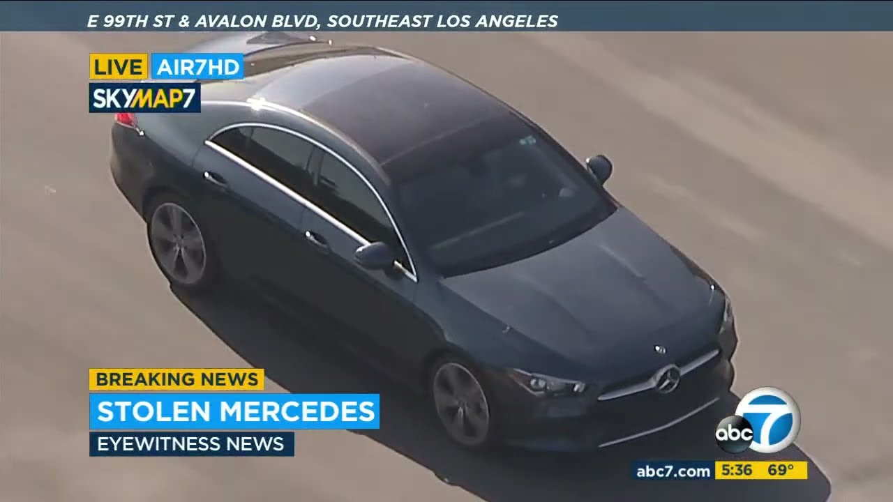 Chase: Driver in reported stolen Mercedes speeds on South LA surface streets