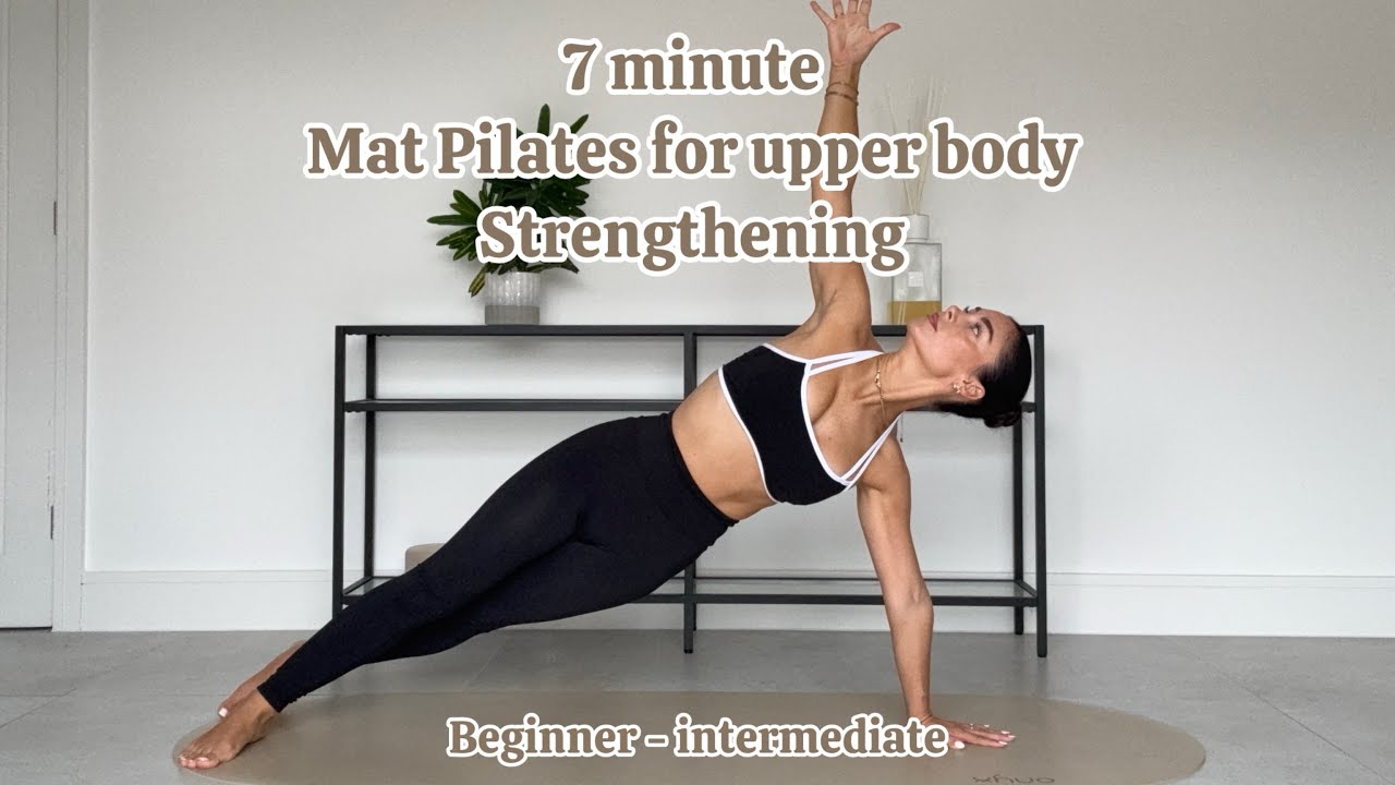 7 MINUTE ⏱️ MAT PILATES FOR UPPER BODY STRENGTHENING 