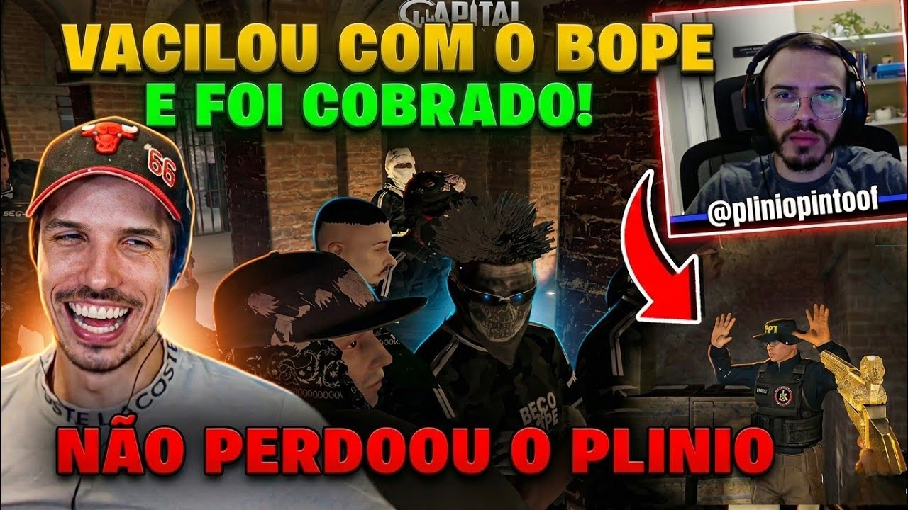 Não PERDOOU e TOMOU DE PRATEADA! 😱BAGUAL e o BOPE COBROU O PLINIO 🔥 ABORDAGEM SEM MOTIVO? - gta rp