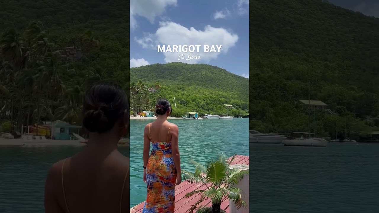 The beautiful Marigot Bay!😍 #marigotbay #stlucia