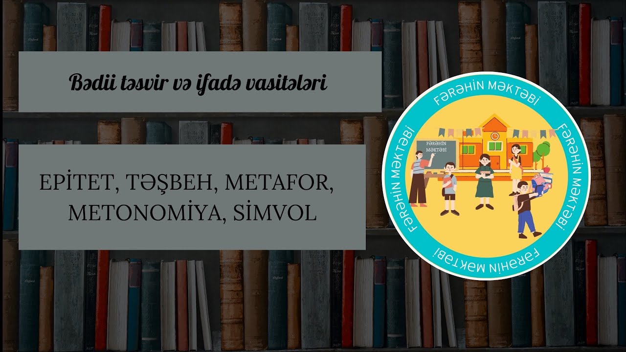 Bədii təsvir və ifadə vasitələri-1. Asan izah