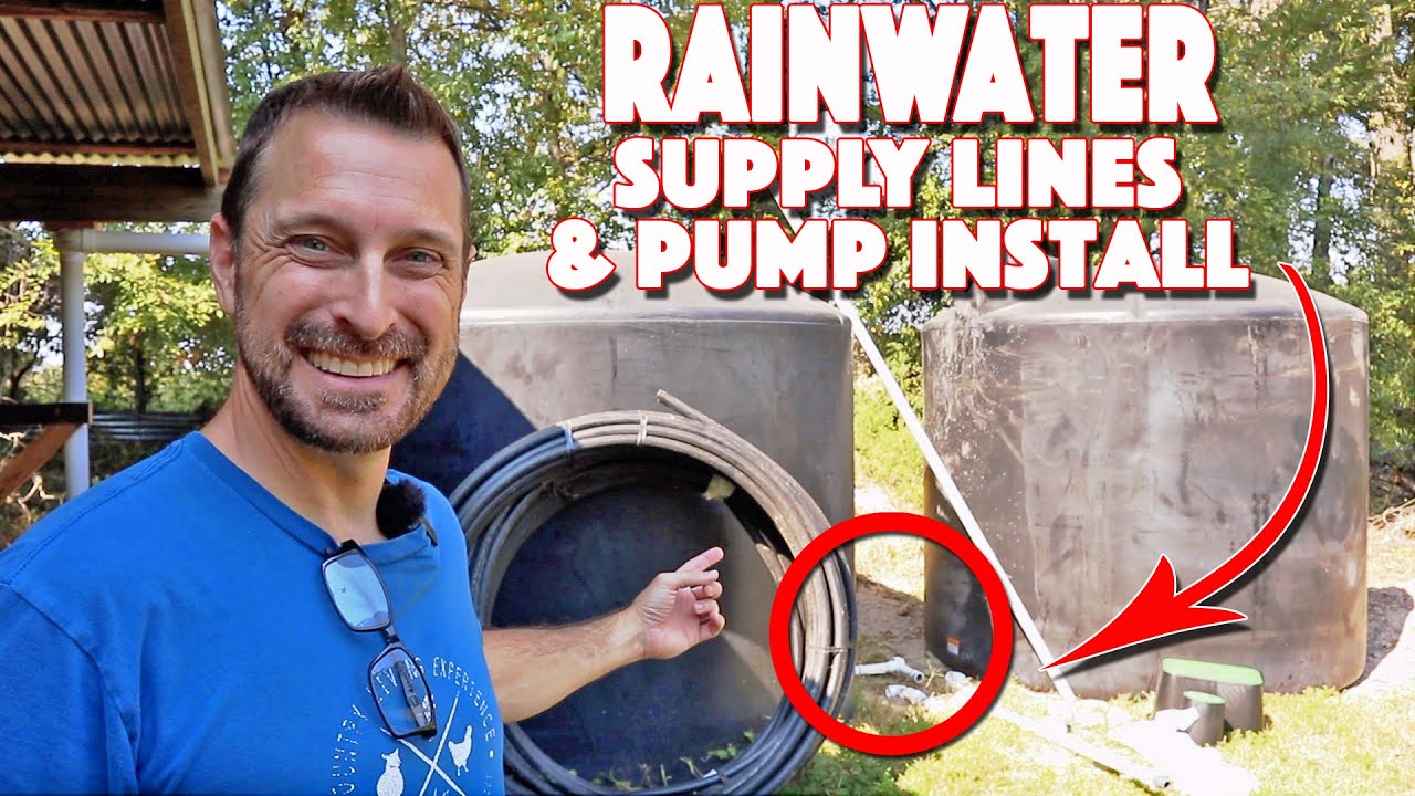 Rainwater Collection System! Installing Supply Lines & Jet Pump
