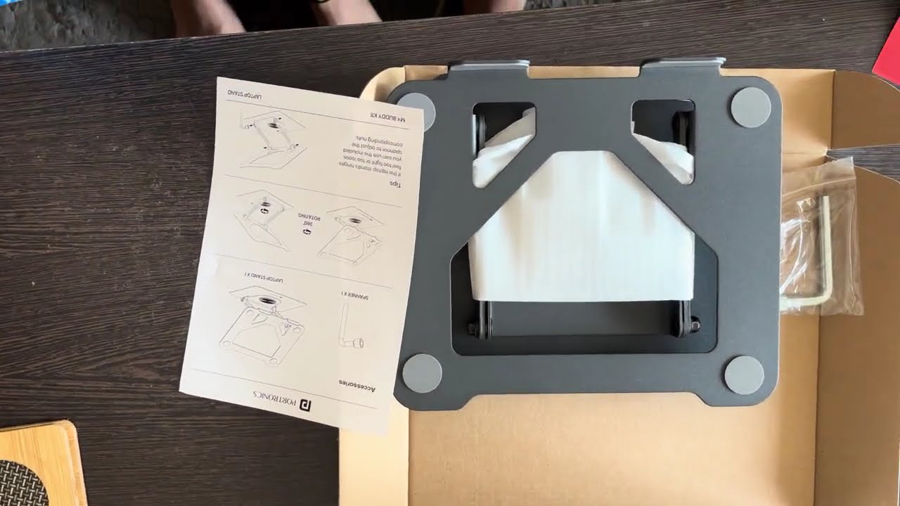 🖥️ Unboxing the Portronics My Buddy K11 | 360° Rotation & Adjustable Laptop Stand! 🔧🔄